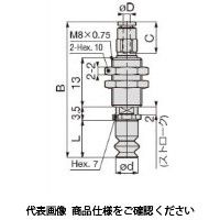 日本ピスコ 真空パッド VPMC8ー2BSー3J 1個（直送品）