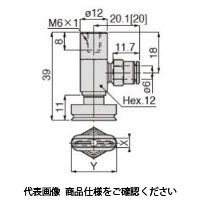 日本ピスコ 真空パッド VPB4x10ENー6JーFH 1個（直送品）
