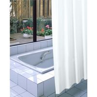 明和グラビア 防炎バスカーテン NVS-400 130cm×178cm ライトブルー meiwa 1セット（5枚入）（直送品）