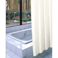 明和グラビア 防炎バスカーテン NVS-400 130cm×178cm アイボリー meiwa 1セット（2枚入）（直送品）