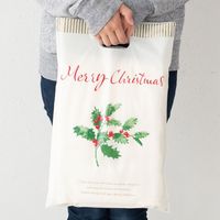 クリスマスヒイラギPEバッグ-3 XH-3 1セット（600枚：50枚×12パック）（直送品）