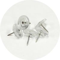 レモン プラ画鋲（クリアタイプ）50本入 886833×10SET 1箱（10個入）（直送品）