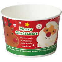 天満紙器 XS801 ロールフリーカップ（ウェルカムサンタ） 6090415 300枚（25×12）（直送品）