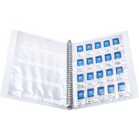 サンワサプライ SDカードファイルシート 帯電防止タイプ 30穴A4バインダー用シート FC-MMC27SD 1セット（直送品）