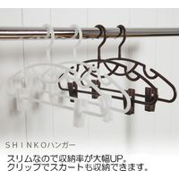 シンコハンガー セットスリムハンガークリップ付き 3本組 4973228053881 5セット