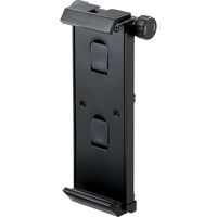 サンワダイレクト タブレットホルダー（三脚ホルダー・iPadホルダー・5インチスマホ対応・12.9インチ対応・金属製・タブレットスタンド） 1個（直送品）