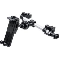 サンワダイレクト 車載ヘッドレストホルダー（ヘッドレスト・タブレット・スマートフォン・後部座席用・位置調整） 200-CAR070 1個（直送品）