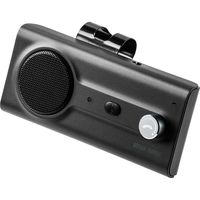 サンワダイレクト 車載ハンズフリーキット（Bluetooth接続・通話・音楽対応・長時間・大型スピーカー・振動検知搭載・2台待受・クリップ式） 1個（直送品）