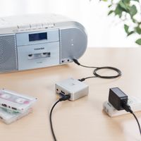 サンワダイレクト オーディオキャプチャー（パソコン不要・カセットテープ・レコード） 400-MEDI025 1個（直送品）