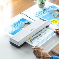 サンワダイレクト ラミネーター（60秒高速ウォームアップ・A3・A4・2本ローラー・100ミクロン・150ミクロン） 400-LM005 1個（直送品）