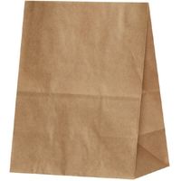 パックタケヤマ 紙袋 H300 耐油角底袋 茶無地 XZT55303 1000枚（100×10）（直送品）