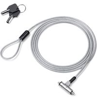 サンワダイレクト ノーブルロック対応セキュリティワイヤー（セキュリティワイヤー・Nobleロック・盗難防止・シリンダ錠・ワイヤー長2m） 1個（直送品）