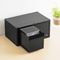 サンワダイレクト Blu-ray収納ケース（ブルーレイ・引き出し・大容量160枚収納・スタッキング可能） 200-FCD059 1個（直送品）