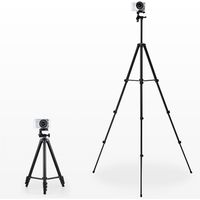 サンワダイレクト カメラ三脚(デジカメスタンド・4段伸縮・デジカメ&一眼レフ&ビデオカメラ対応) 200-CAM021N 1個（直送品）