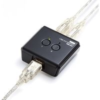 サンワダイレクト USB切替器 2台用（手動・USB2.0・プリンタ・外付けHDD・ワイヤレスキーボード/マウス対応） 400-SW020 1個（直送品）
