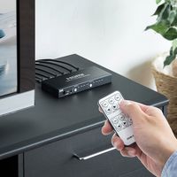 サンワダイレクト HDMIマトリックスセレクター（切替分配器・4入力2出力・リモコン付・EDID保持） 400-SW026 1個（直送品）