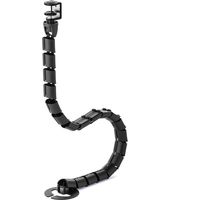 昇降デスク用ケーブルカバー(クランプ式・ブラック・ケーブルカバー・配線カバー・昇降デスク用・137cm) 200-CA039 1個（直送品）