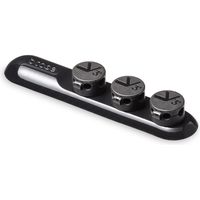 マグネットケーブルホルダー(マグネットホルダー3個入り・両面テープ貼り付け・ケーブル落下防止・ブラック) 200-CA037 1個（直送品）