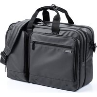 サンワダイレクト 3WAYビジネスバッグ（大容量28L・リュック/ショルダー対応・耐水生地・USB充電対応） 200-BAG151BK 1個（直送品）