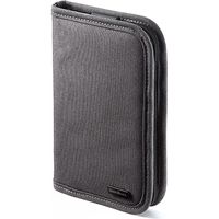 サンワダイレクト パスポートケース(トラベルオーガナイザー・11ポケット・航空券対応・Mサイズ・グレー) 200-BAGIN003GY 1個（直送品）