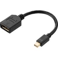 サンワダイレクト Mini DisplayPort-DisplayPort変換アダプタケーブル 500-KC029-015 1本（直送品）