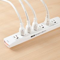 延長コード 電源タップ 2m 3P（ピン） 7個口 スイッチ ホワイト 700-TAP035 サンワサプライ 1個（直送品）