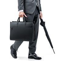 サンワダイレクト ビジネスバッグ（ダブルファスナー・大容量・耐水・15.6型対応・A4収納） 200-BAG124WP 1個（直送品）