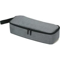 サンワダイレクト ガジェットポーチ（ACアダプタ収納ケース・モバイルバッテリーケース・縦長・キャリングケース・グレー） 1個（直送品）