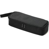 サンワダイレクト ガジェットポーチ（ACアダプタ収納ケース・モバイルバッテリーケース・縦長・キャリングケース・ブラック） 1個（直送品）