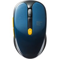 サンワダイレクト ワイヤレスマウス（IRセンサー・色落ちしない・静音ボタン・左右対称・DPI切替・戻る・進むボタン・手汗） 400-MA118BL（直送品）