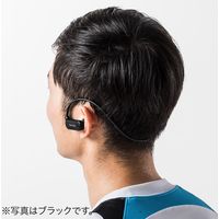 サンワダイレクト Bluetoothイヤホン　マイク搭載（Bluetooth5.0・IPX5防水・軽量・ホワイト） 400-BTSH012W 1個（直送品）