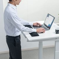 サンワダイレクト 超大型リストレスト（エルゴノミクス・低反発・リストレスト・疲労軽減・超大型・ブラック） 200-TOK012 1個（直送品）