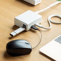 サンワダイレクト USBハブ付きType-C ACアダプタ（ACアダプタ・USBハブ・Type-C・USB Aコネクタ・HDMI出力・USB PD）（直送品）
