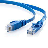 サンワダイレクト Cat6 フラットLANケーブル 0.5m （カテゴリー6・より線・ストレート・ブルー） 500-LAN6FL005BL 1本（直送品）