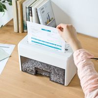 サンワダイレクト 小型シュレッダー（電動・マイクロカット・2枚細断・連続8分使用） 400-PSD025 1個（直送品）