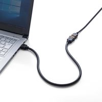 サンワダイレクト 抜けにくいHDMI延長ケーブル（50cm・4K/30Hz・3D・ARC対応・ラッチ内蔵） 500-HDMI014-05 1本（直送品）