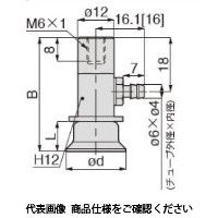 日本ピスコ 真空パッド VPB50KNHー6B 1セット(3個)（直送品）