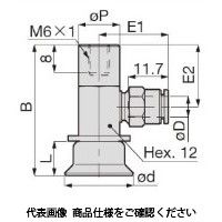 日本ピスコ 真空パッド VPB25ANEー6B 1セット(3個)（直送品）