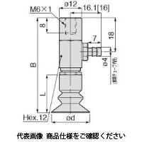 日本ピスコ 真空パッド VPB20LBSー6B 1セット(3個)（直送品）