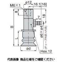 日本ピスコ 真空パッド VPB30BNEー6B 1セット(3個)（直送品）