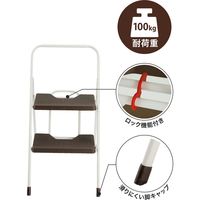 シービージャパン フォールディングステップ 2段 ブラウン 4582106471442 1個