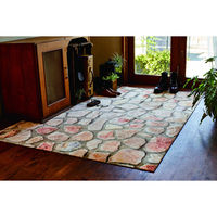 モリヨシ CHOUETTE ラグマット Bella ベラ1904 1400×2000mm ストーン MPRM1904 1枚（直送品）