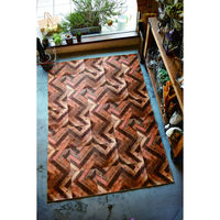 モリヨシ CHOUETTE ラグマット Bella ベラ1814 1000×1400mm ブラウン MPRM1814 1枚（直送品）