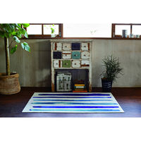 モリヨシ CHOUETTE ラグマット Bella ベラ1919 2000×2000mm ブルー MPRM1919 1枚（直送品）