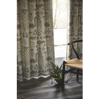 スミノエ SAANA JA OLLI（サーナヤオッリ） 遮光カーテン J1012 バースオブザワールド 幅1000×長さ2000mm ブラック 1枚（直送品）