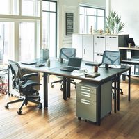 Garage ワーキングテーブル WG-127H 幅1200×奥行700×高さ720mm ホワイト/ホワイト 698313 1台（直送品）