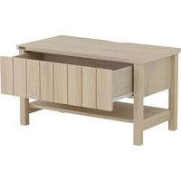 佐藤産業 KILIGS（キリグス） テレビボード 幅800×奥行410×高さ450mm オークホワイト KL45-80L IV 1台（直送品）