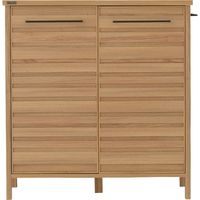 佐藤産業 LAFIKA（ラフィカ） キッチンキャビネット 幅854×奥行400×高さ900mm ナチュラル LF90-90C NA 1台（直送品）