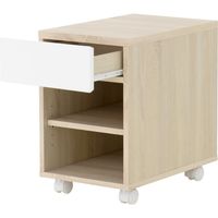 佐藤産業 HELM（ヘルム） サイドラック 幅350×奥行550×高さ538mm オークホワイト HMK50-35SR IV 1台（直送品）