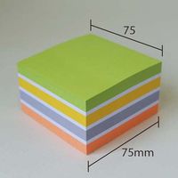 プリントインフォームジャパン info notes カラーミックスキューブ 75x75mm 5色 5654-52 1冊(5色入)